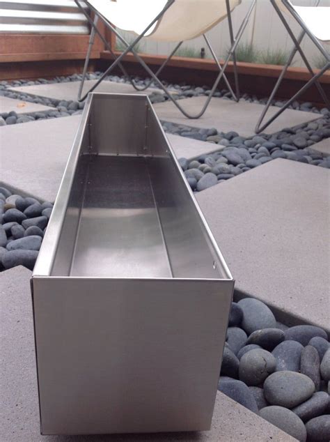 planter box stainless steel|decorative metal planter boxes.